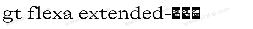 gt flexa extended字体转换